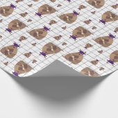 Papier Cadeau Armadillo Graduate du Texas violet (Coin)