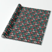 Papier Cadeau Armadillo Ho Ho Dark Grey (Déroulé)