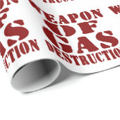 Papier Cadeau Arme De Destruction Du Gaz (Coin rond)