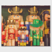 Papier Cadeau Armée des casse-noix de Noël (Plat)