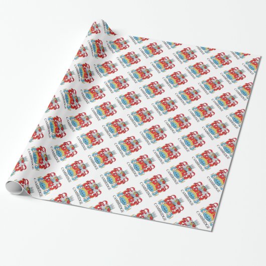 Papier Cadeau Armoiries de Cambridge (Déroulé)
