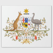 Papier Cadeau Armoiries de l'Australie (Plat)