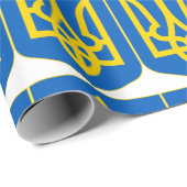 Papier Cadeau Armoiries de l'Ukraine (Coin rond)