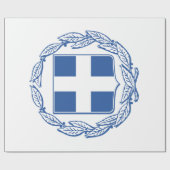 Papier Cadeau Armoiries grecques (Plat)
