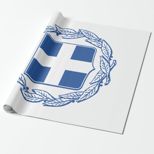 Papier Cadeau Armoiries grecques (Déroulé)