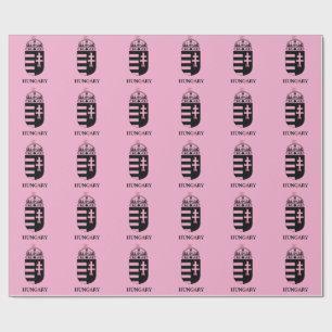 Papier Cadeau Armoiries hongroises Art monochrome contemporain