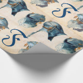 PAPIER CADEAU ARMOURS ANCIENS /TROIS ÉTUDES D'UN MONOGRAMME DE C (Coin)