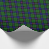 Papier Cadeau Armstrong clan tartan bleu vert plaid (Coin)