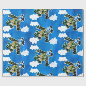 Papier Cadeau Army Jet "Art by Kids" (Plat)