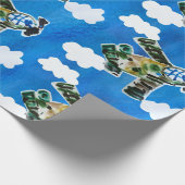 Papier Cadeau Army Jet "Art by Kids" (Coin)