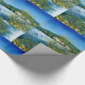 Papier Cadeau ARNO RIVER À ROVEZZANO Florence Paysage toscan (Coin)