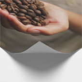 Papier Cadeau Arôme de fèves de café torréfié (Coin)