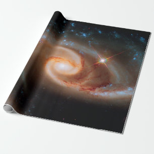 Papier Cadeau Arp 273 Galaxies Roses Hubble Espace Photo