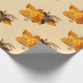 Papier Cadeau Arrangement de fleurs jaunes (Coin)