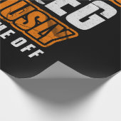 Papier Cadeau Arrêter de tirer ma jambe Amputée en fauteuil roul (Coin)