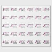 PAPIER CADEAU ARRÊTER LA VIOLENCE DOMESTIQUE (Plat)