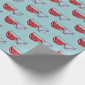 Papier Cadeau Arrêtez De Croire En Père Noël Sous-Vêtements Papi (Coin)