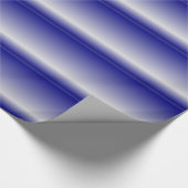 Papier Cadeau Arrière 3D bleu Abstrait (Coin)