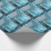 Papier Cadeau Arrière Allée Vue Blues Tint (Coin)