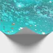 Papier Cadeau Arrière - plan à huile Turquoise de la menthe (Coin)