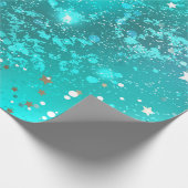 Papier Cadeau Arrière - plan à huile Turquoise de la menthe (Coin)