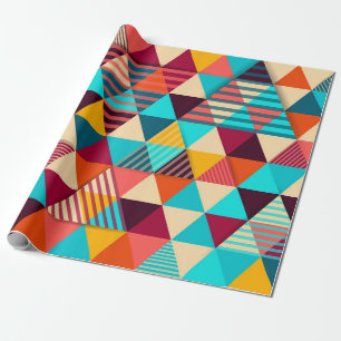 Papier Cadeau arrière - plan Abstrait aux formes triangulaires.