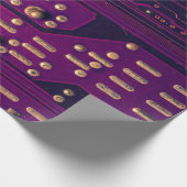 Papier Cadeau Arrière - plan abstrait de carte de circuits élect (Coin)