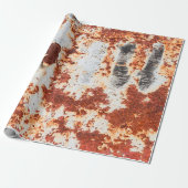 Papier Cadeau arrière - plan abstrait texture rouille grunge (Déroulé)