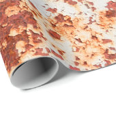 Papier Cadeau arrière - plan abstrait texture rouille grunge (Coin rond)