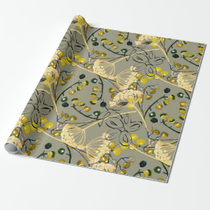 Papier Cadeau Arrière - plan aquarelle, motif transparent