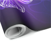 Papier Cadeau Arrière - plan avec papillons de nuit (Coin rond)