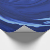 Papier Cadeau arrière - plan bleu Cobalt Texté à la main (Coin)