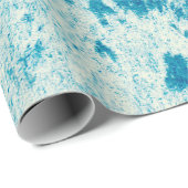 Papier Cadeau Arrière - plan bleu texturé en tissu dense. Con (Coin rond)