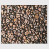 Papier Cadeau Arrière - plan Brown de grain de café (Plat)