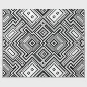 Papier Cadeau Arrière - plan carré rétro (Plat)