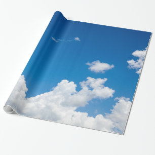 Papier Cadeau Arrière - plan ciel bleu ciel blanc nuages céles