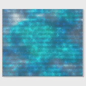 Papier Cadeau arrière - plan créatif bleu Abstrait (Plat)