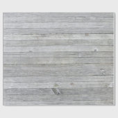 Papier Cadeau arrière - plan de bois rustique gris (Plat)