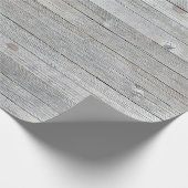 Papier Cadeau arrière - plan de bois rustique gris (Coin)