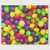 Papier Cadeau Arrière - plan de bonbons (Plat)