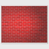 Papier Cadeau Arrière - plan de briques rouges (Plat)