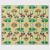 Papier Cadeau Arrière - plan de champignons (Plat)