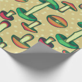 Papier Cadeau Arrière - plan de champignons (Coin)