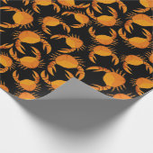 Papier Cadeau Arrière - plan de crabe orange (Coin)