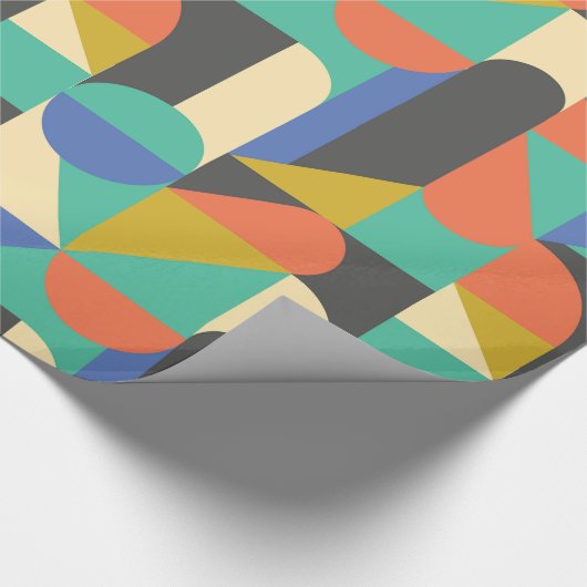 Papier Cadeau Arrière - plan de formes géométriques Abstraites c (Coin)