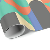 Papier Cadeau Arrière - plan de formes géométriques Abstraites c (Coin rond)