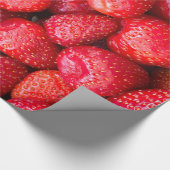Papier Cadeau Arrière - plan de fraises (Coin)