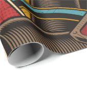 Papier Cadeau Arrière - plan de graffiti sans couture. Ppa trans (Coin rond)