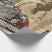 Papier Cadeau arrière - plan de journal déchiré par le poster vi (Coin)