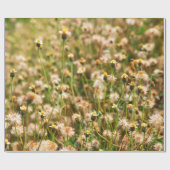 Papier Cadeau Arrière - plan de la nature avec herbe à fleurs, b (Plat)